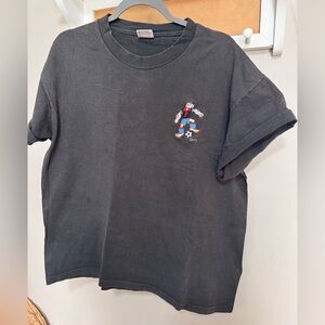 Black Graphic Short Sleeve Tee Popeye